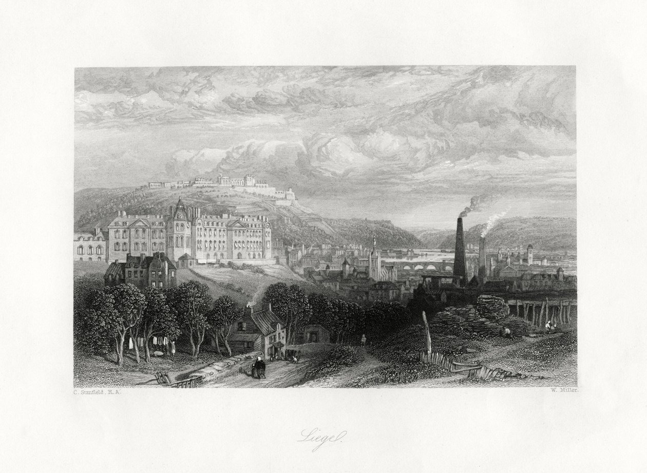 Liege, Belgia, XIX w. autorstwa W. Miller