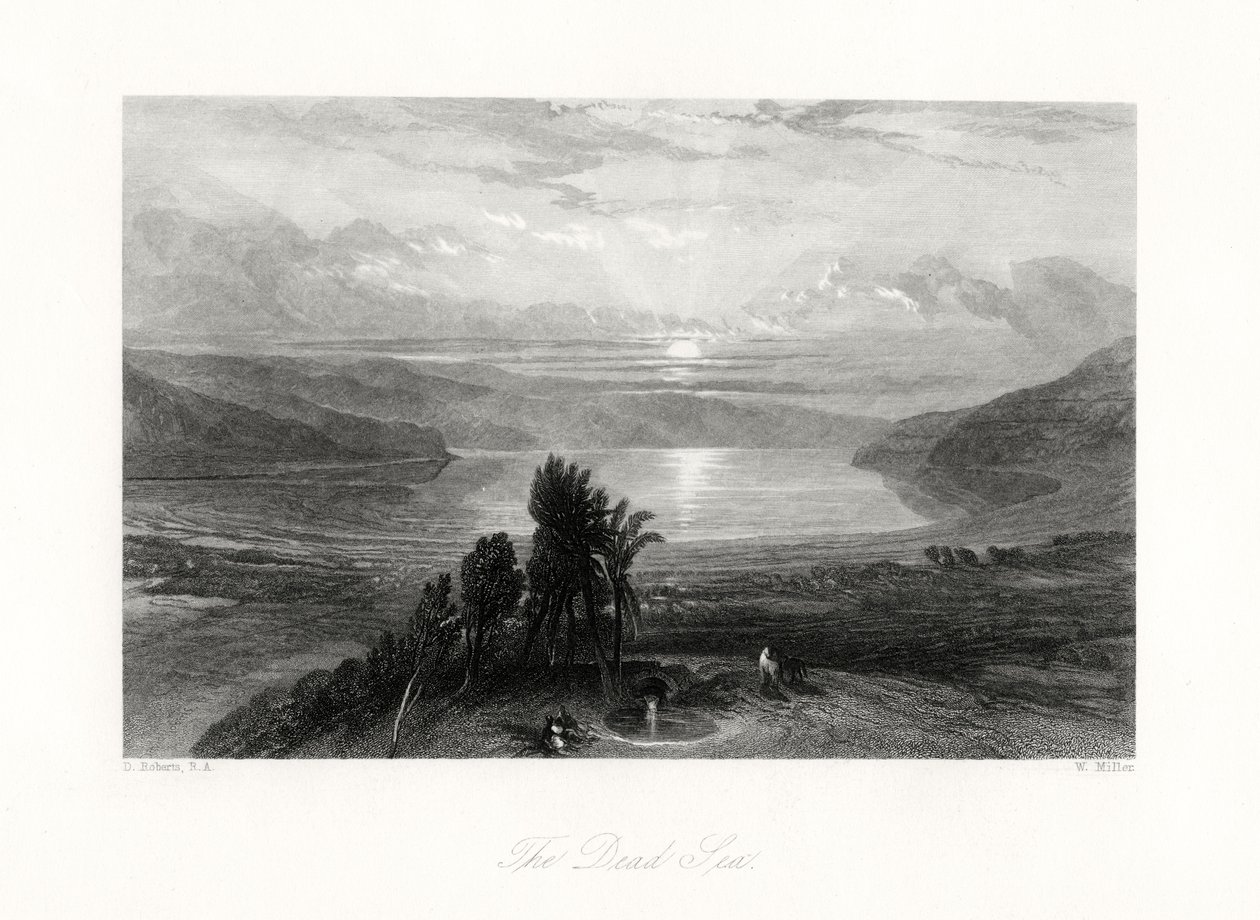 Morze Martwe, XIX w. autorstwa W. Miller