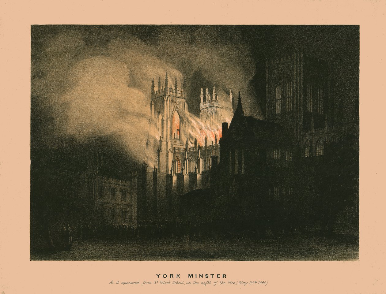 „Jork Minster”, 1840. autorstwa W Monkhouse