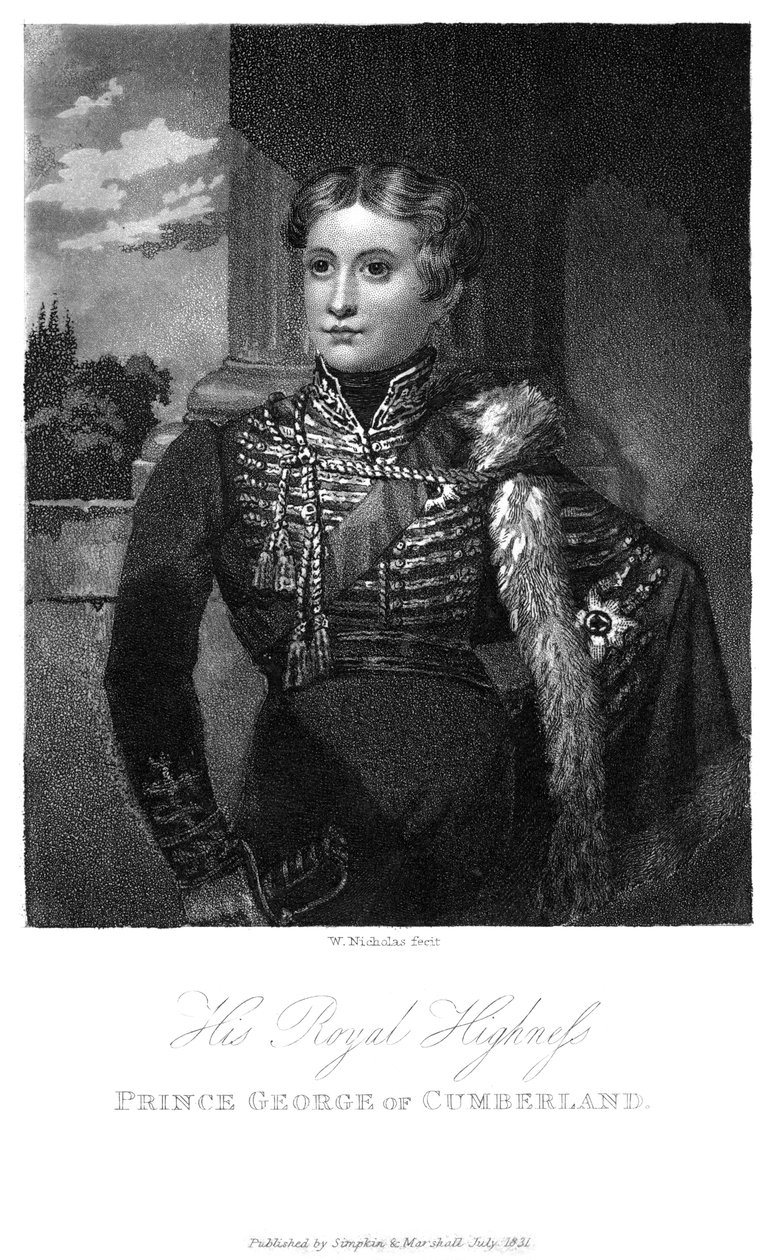 Książę Jerzy z Cumberland, 1831 autorstwa W. Nicholas