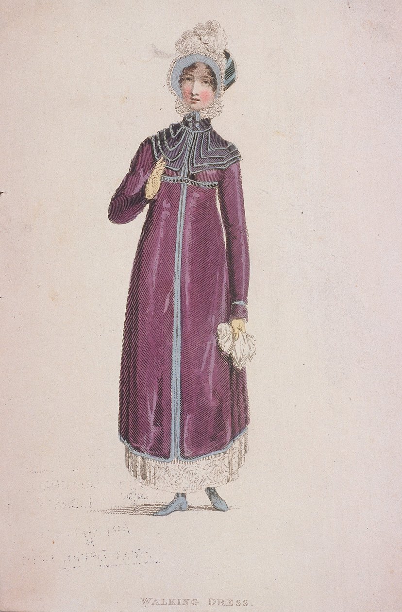 Kobieta w chodzącej sukience, c1810 autorstwa W Read