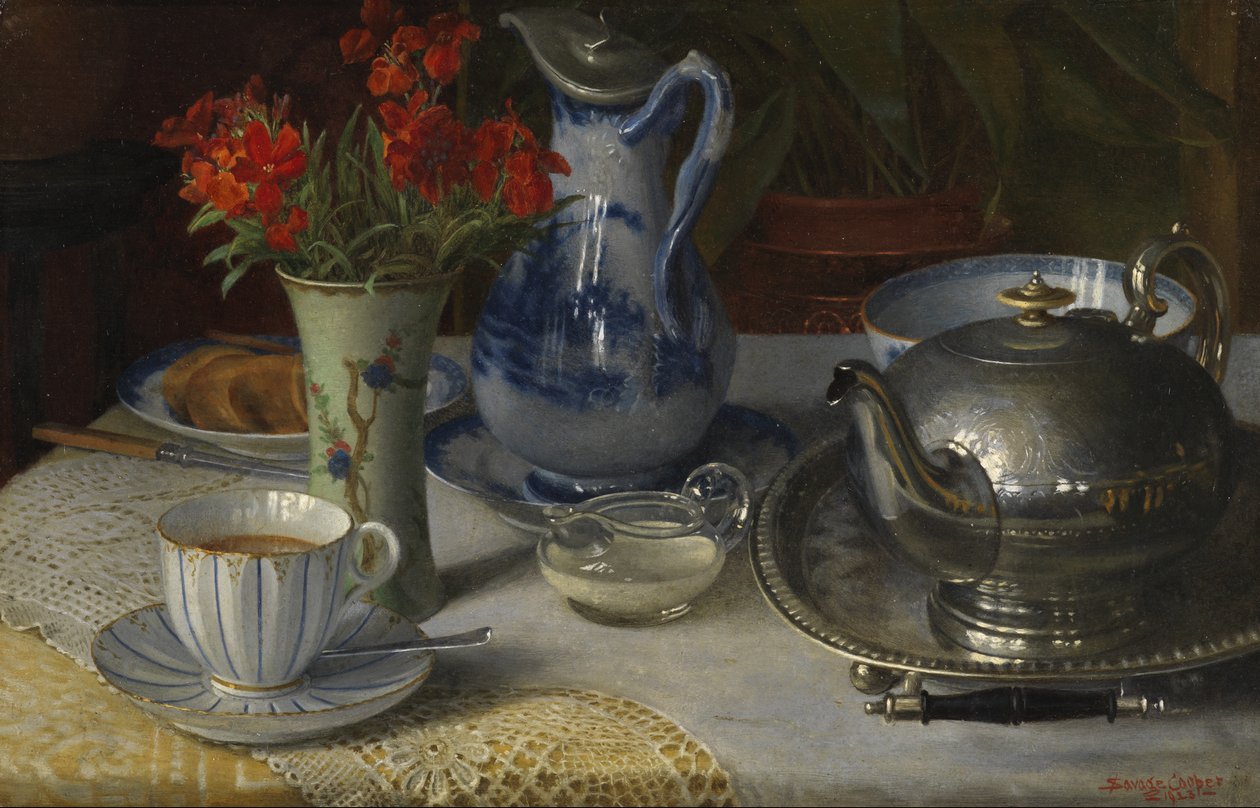Czas na herbatę, 1923 autorstwa W. Savage Cooper