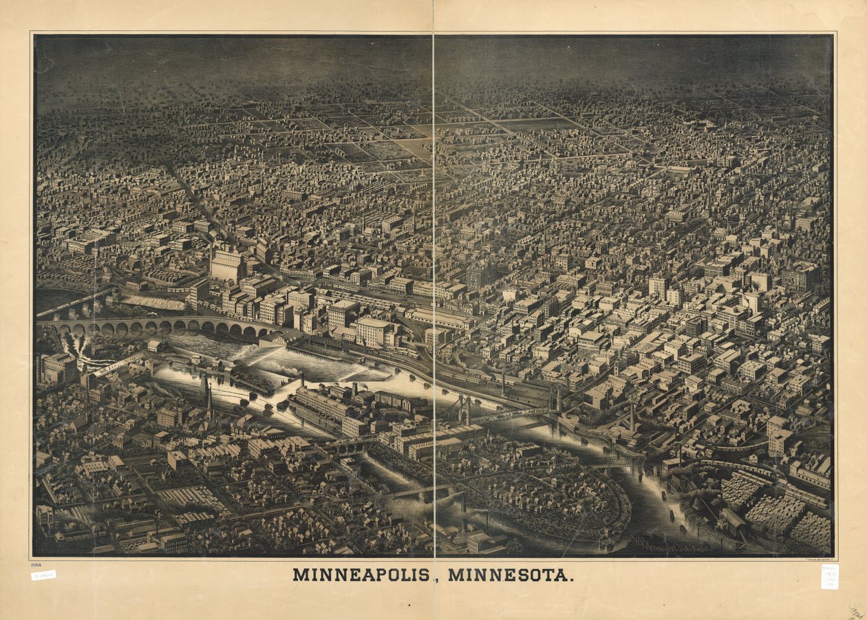 Minneapolis, Minnesota. autorstwa W. V.; Monasch Herancourt