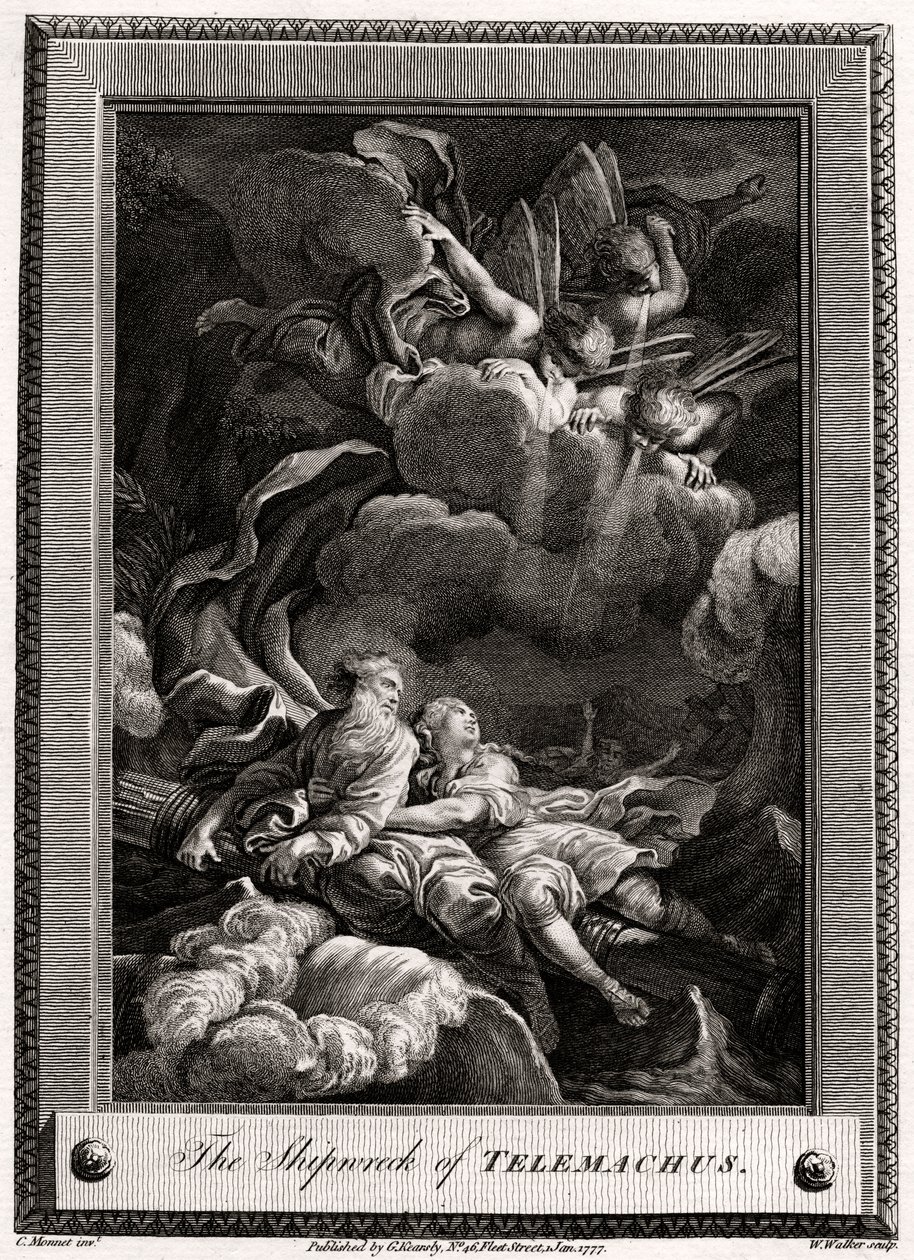 Wrak Telemacha, 1777 autorstwa W. Walker