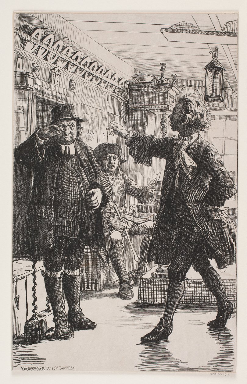 Erasmus Montanus i Per Degn autorstwa Waldemar Bøhme