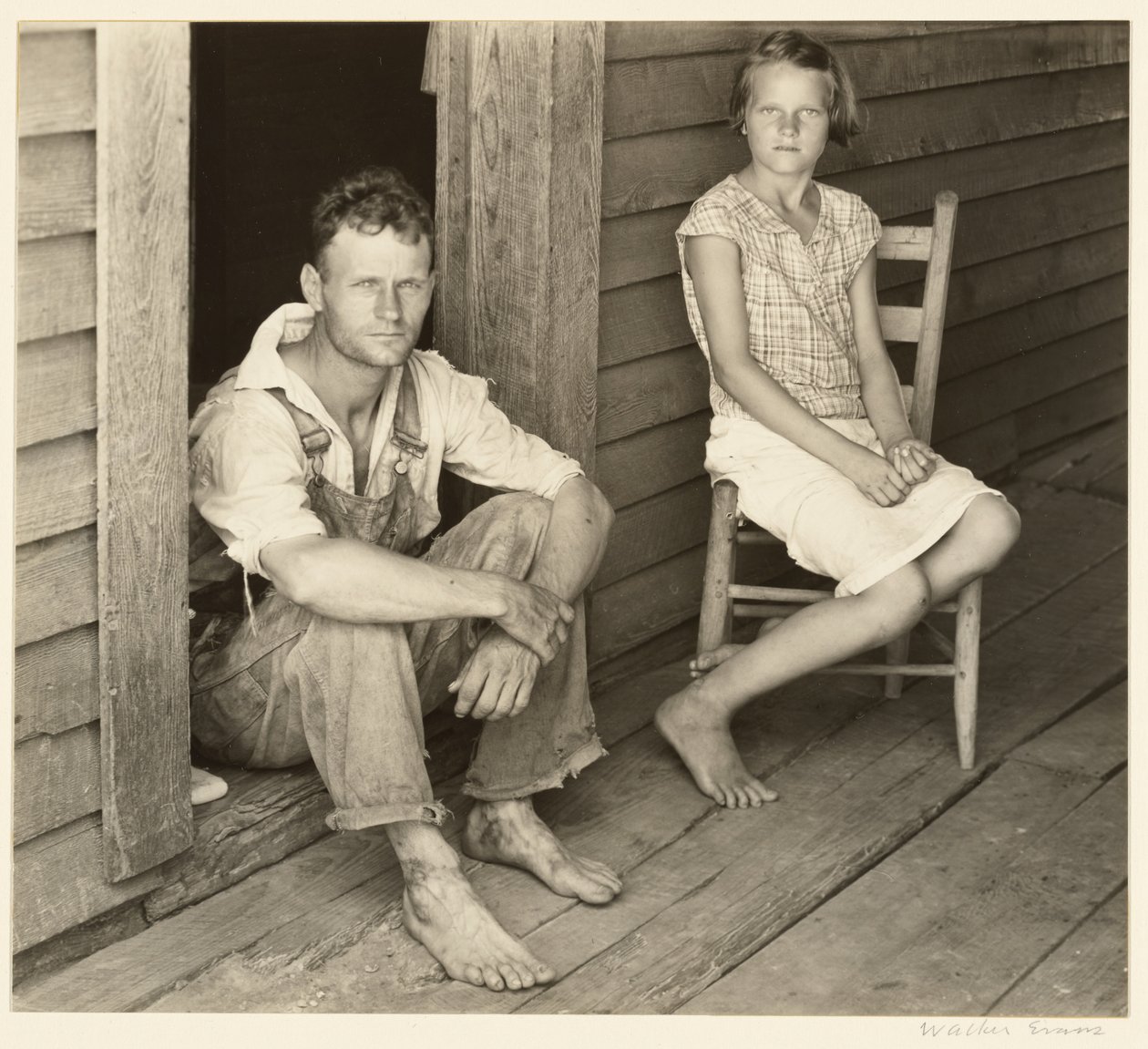 Floyd i Lucille Burroughs, hrabstwo Hale, Alabama autorstwa Walker Evans