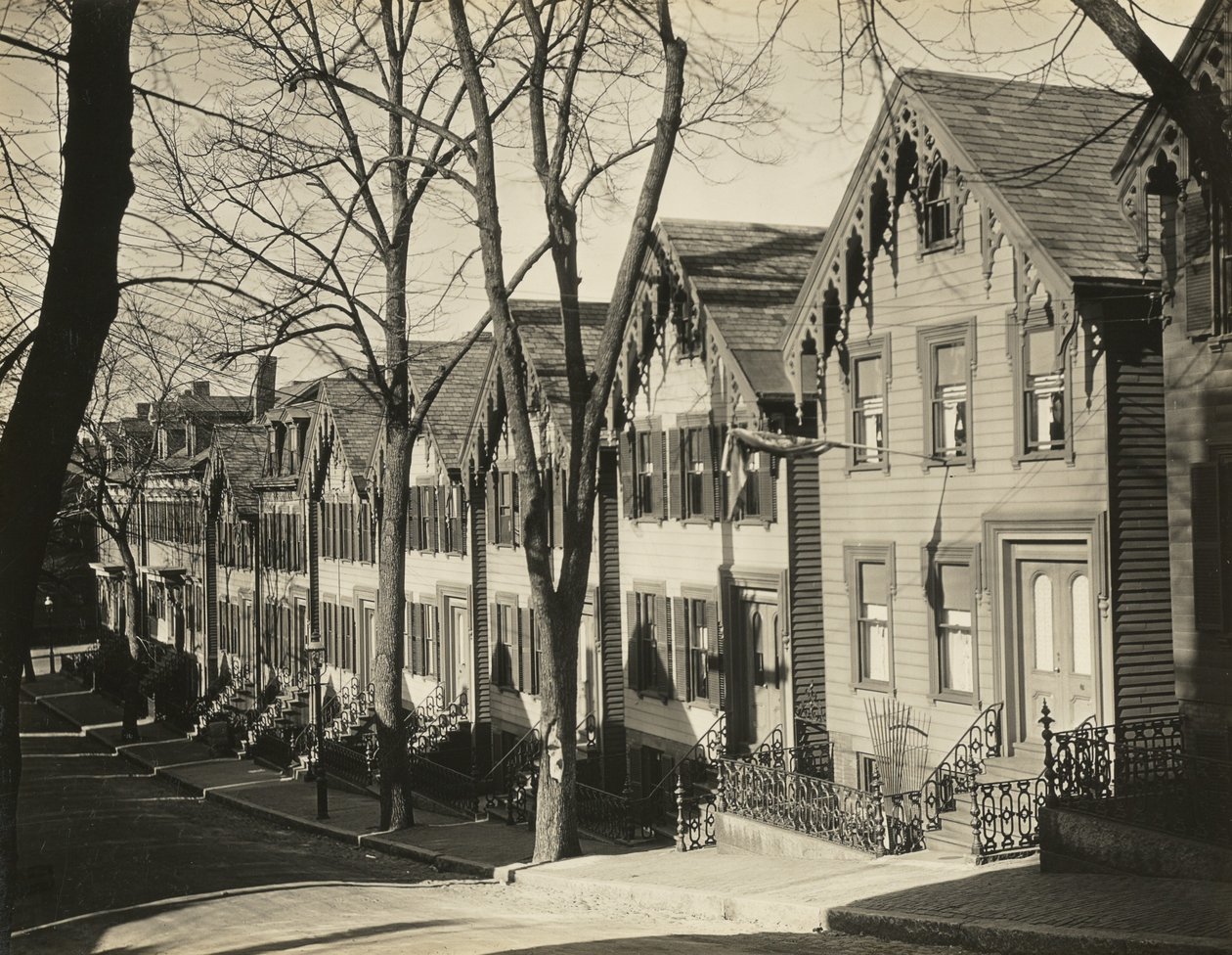 South Boston Street / Drewniane domy, Boston autorstwa Walker Evans