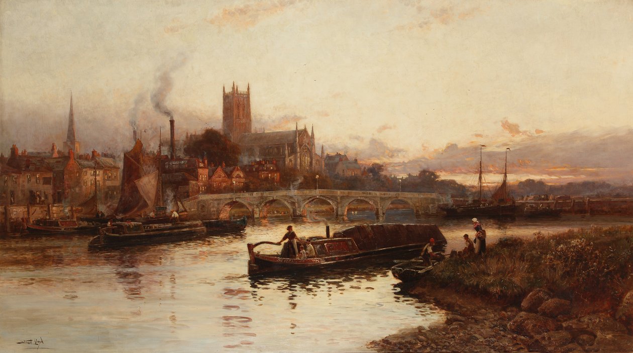 Widok Worcester, 1890 autorstwa Walker Stuart Lloyd