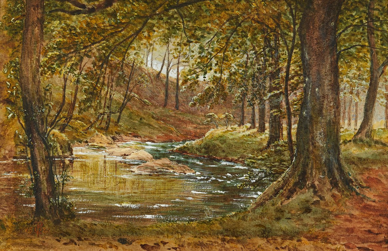 Leśna Polana ( akwarela) autorstwa Waller Hugh Paton