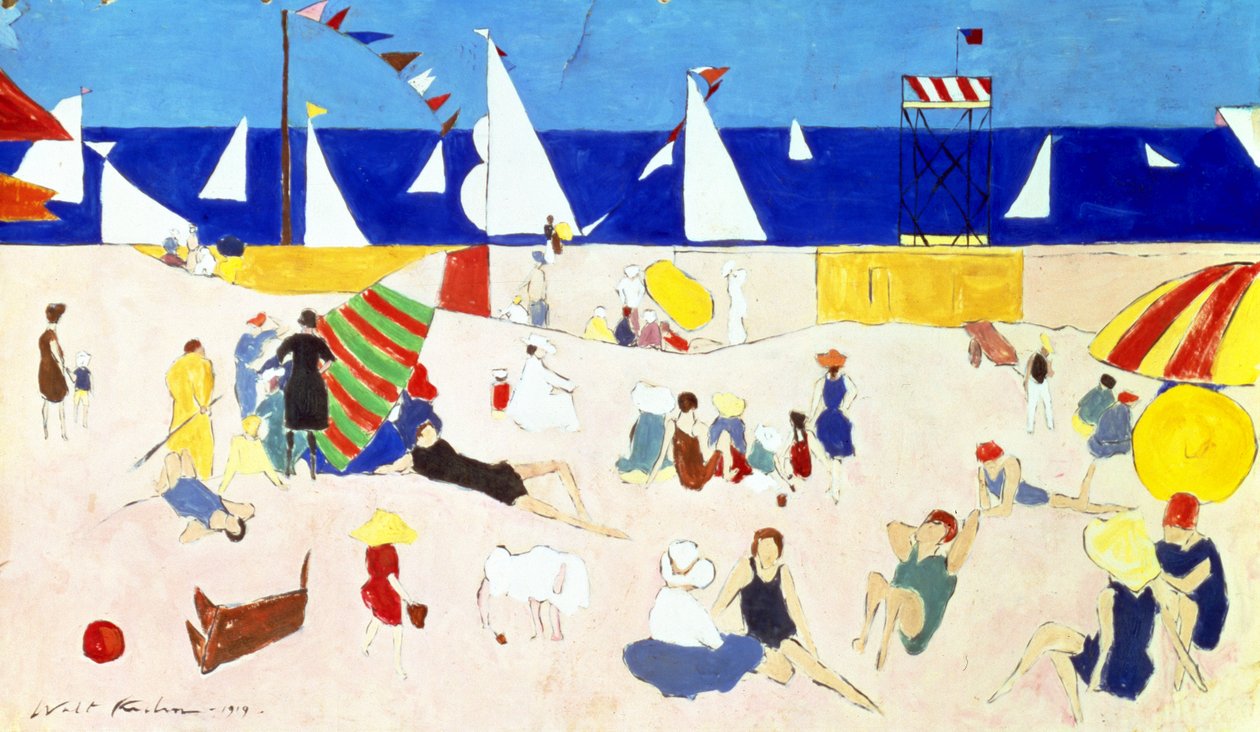 Na plaży autorstwa Walt Kuhn