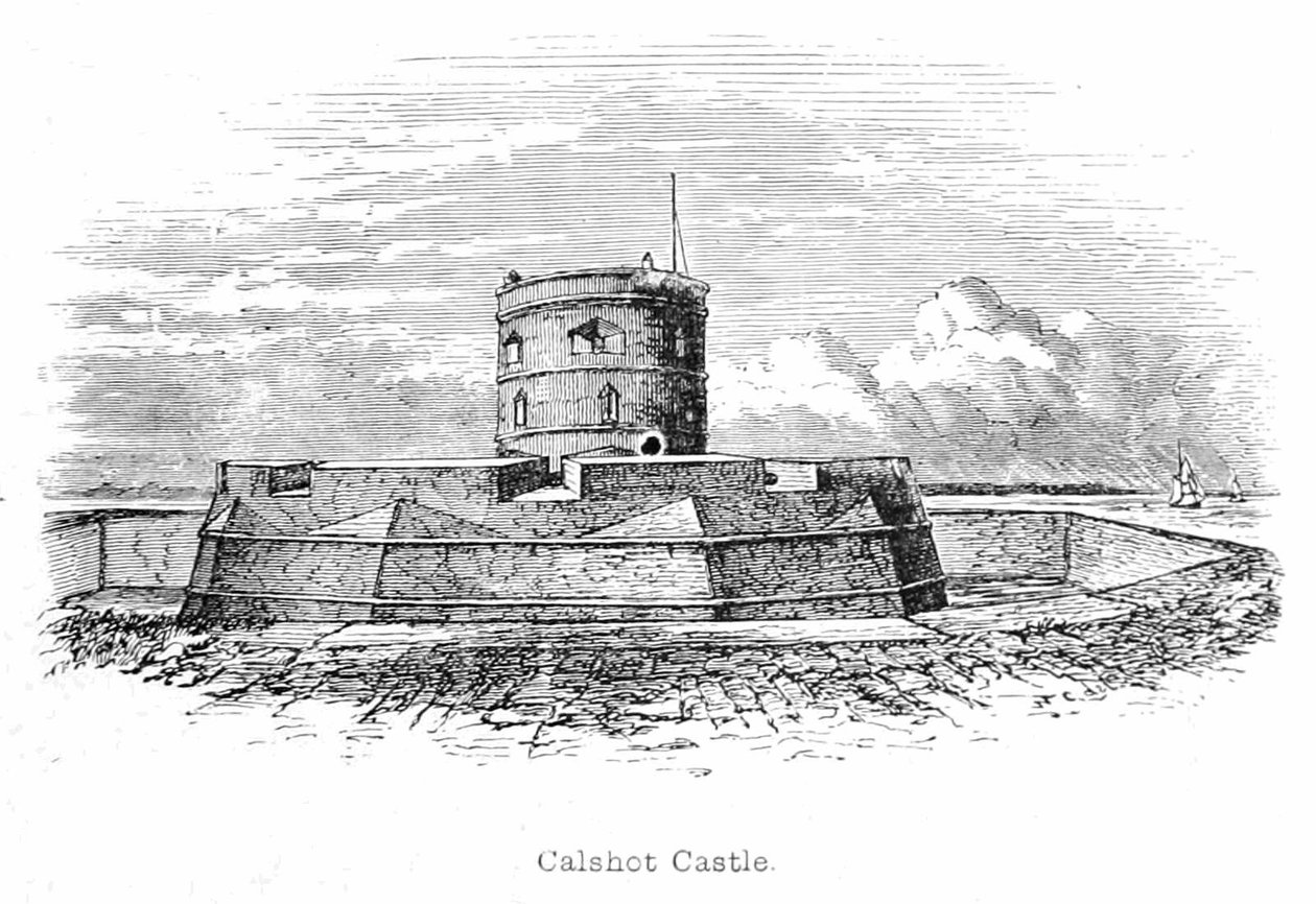 Zamek Calshot autorstwa Walter Crane