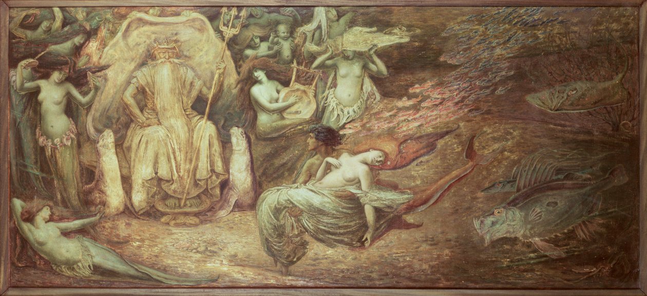 Król Neptun autorstwa Walter Crane