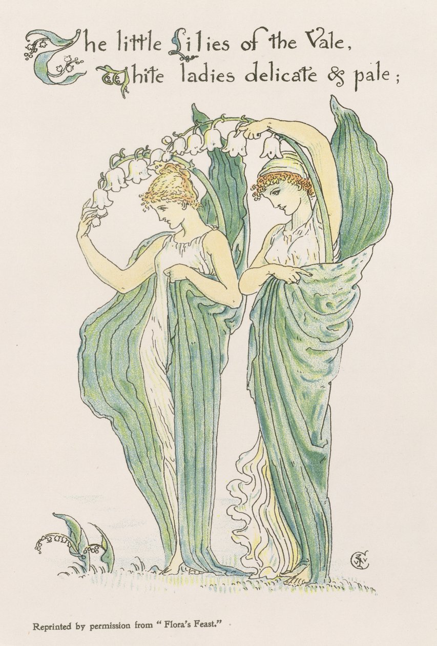 Lilie z Vale, z Uczty Flory, 1901 autorstwa Walter Crane