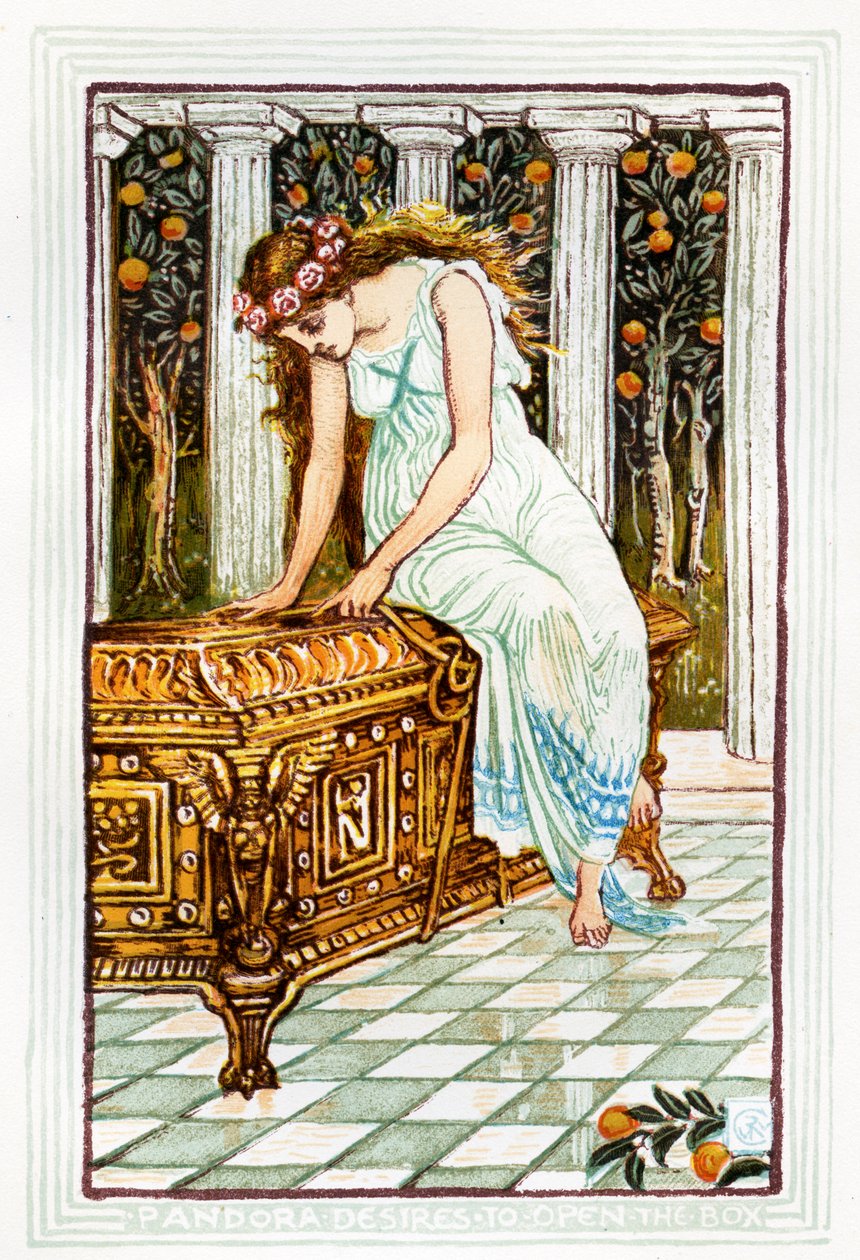 Puszka Pandory autorstwa Walter Crane