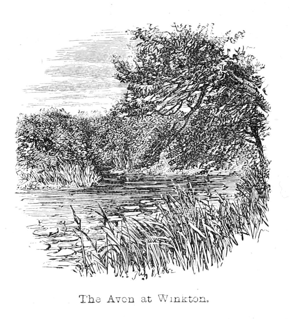 Avon w Winkton autorstwa Walter Crane