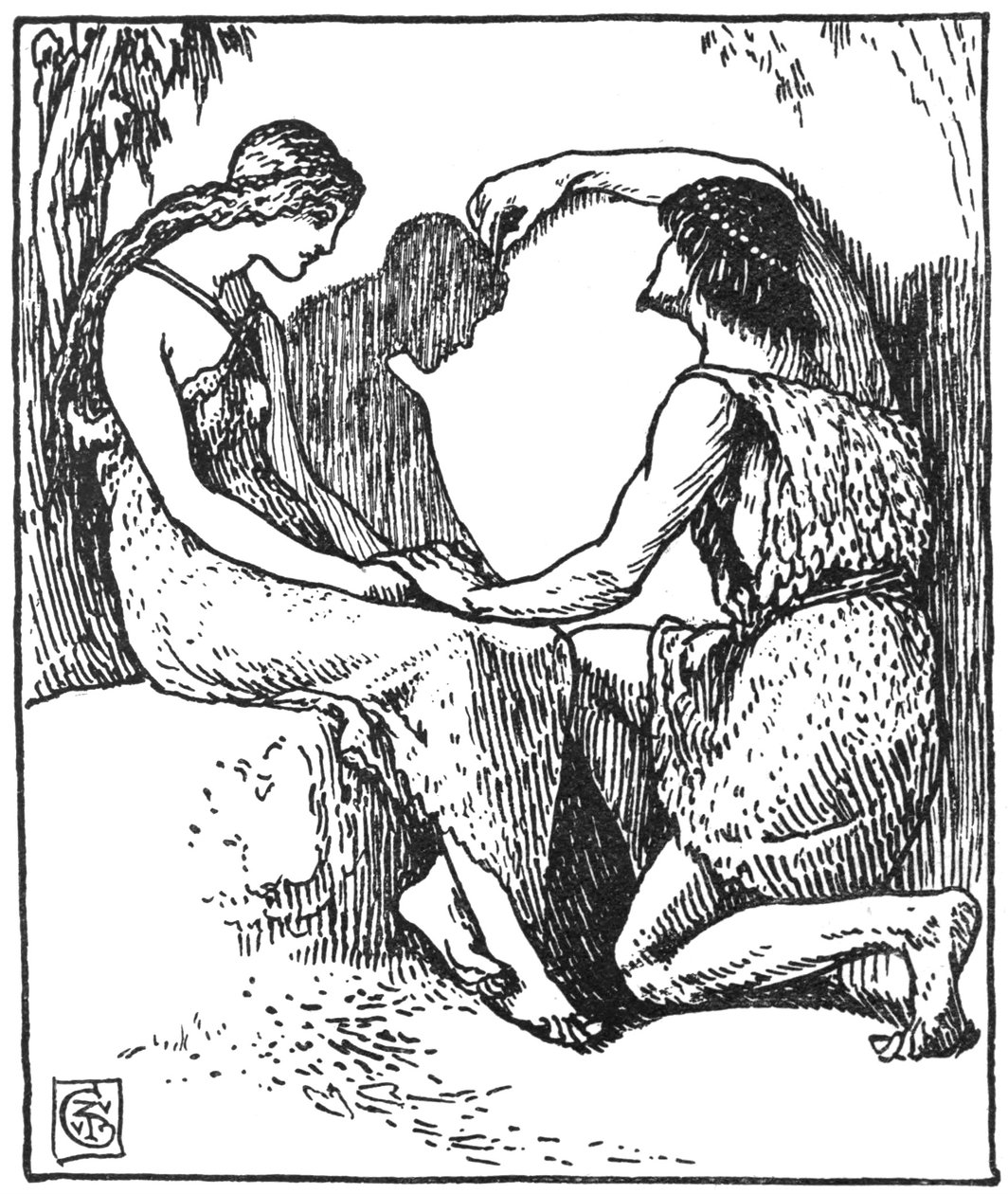 Pochodzenie zarysu autorstwa Walter Crane