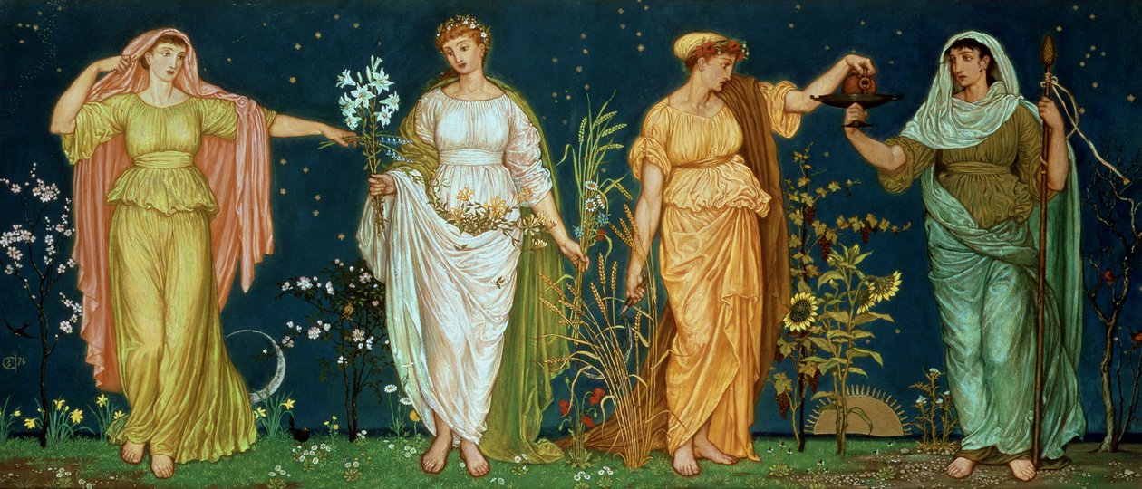 Pory roku autorstwa Walter Crane