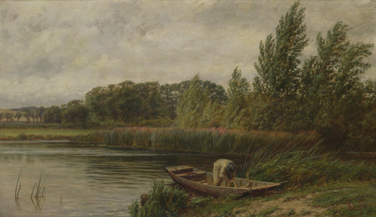Wietrzny dzień nad Tamizą, 1865 autorstwa Walter Field