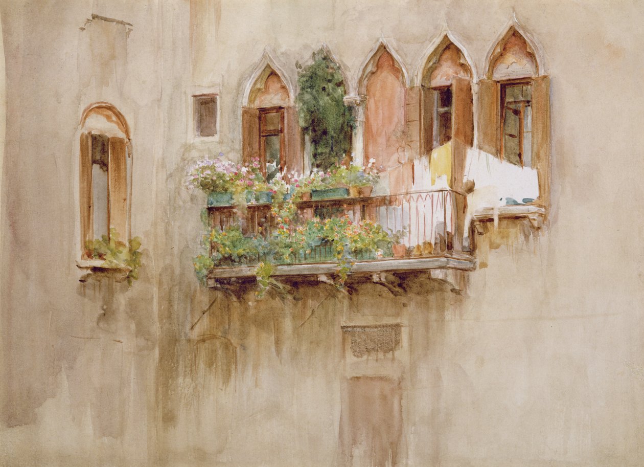 Balkon wenecki (wc na papierze) autorstwa Walter Frederick Roofe Tyndale