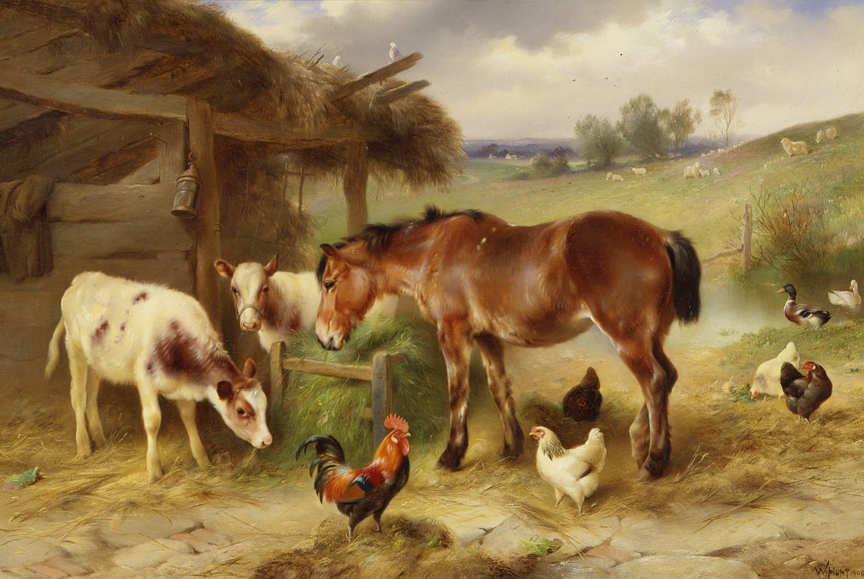 Poza stajnią autorstwa Walter Hunt