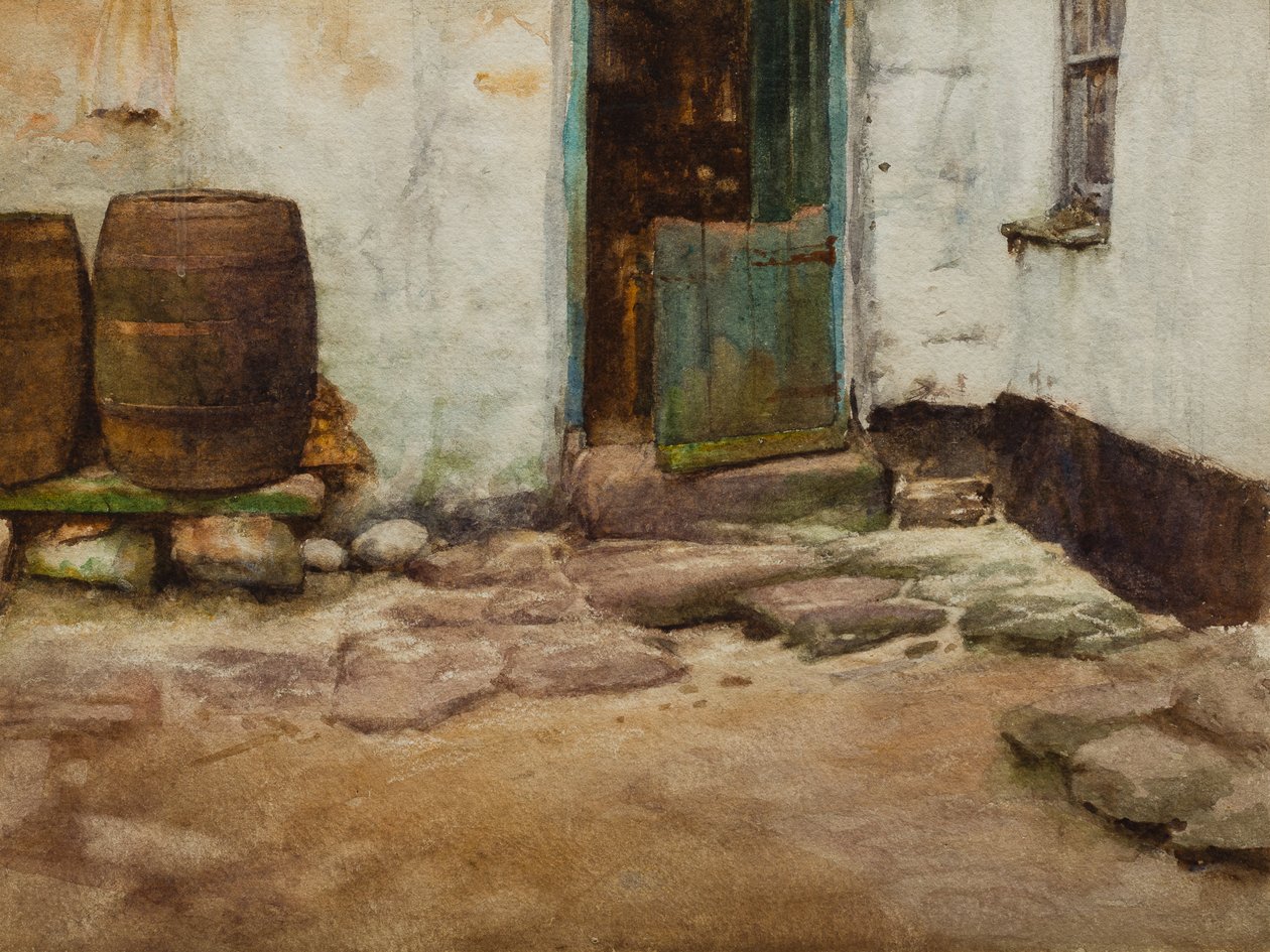 Dziedziniec (wc na papierze) autorstwa Walter Langley