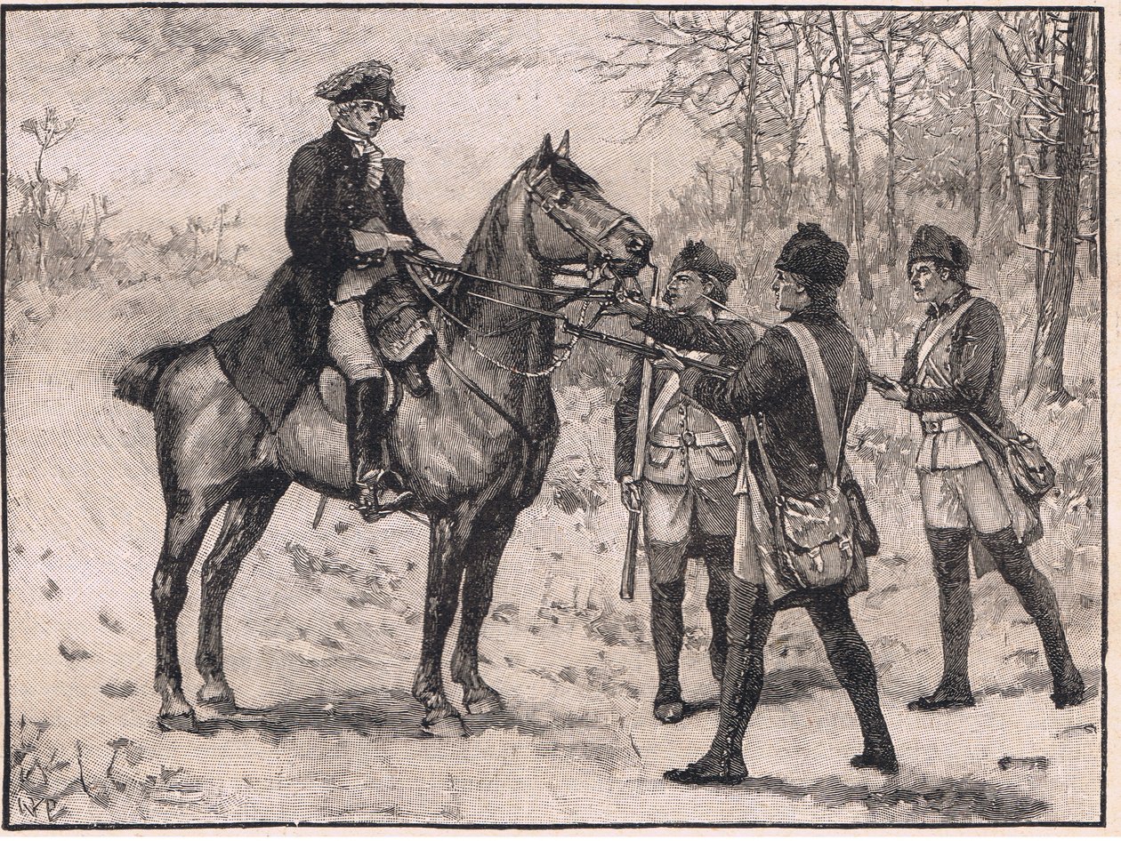 Aresztowanie majora Andre AD 1780 autorstwa Walter Paget