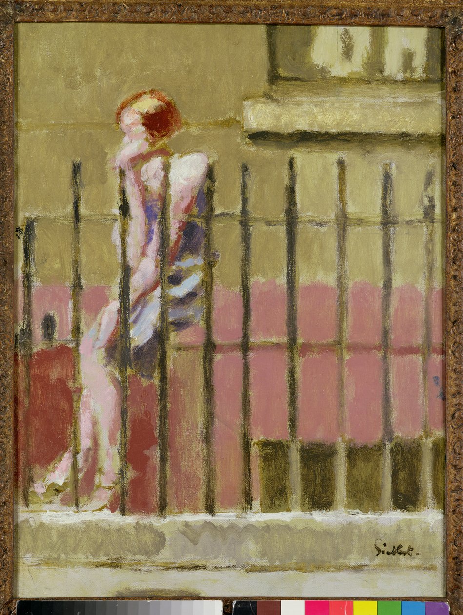 Piwnica Anioła lub Wiesiołek lub Schody Terenowe, ok. 1928 r. autorstwa Walter Richard Sickert