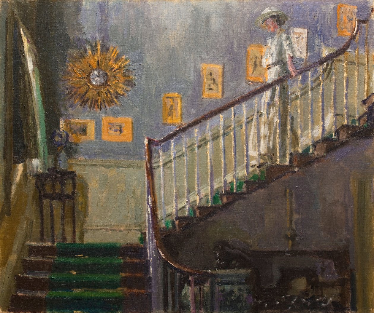 Ethel Sands schodząc po schodach w Newington autorstwa Walter Richard Sickert