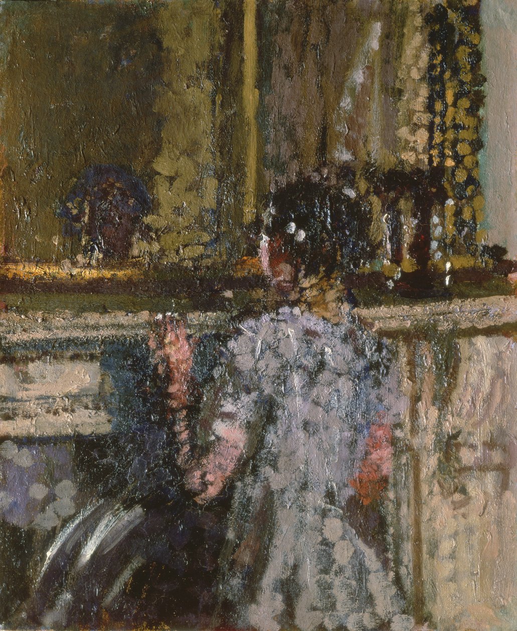 Dziewczyna patrząca w lustro autorstwa Walter Richard Sickert