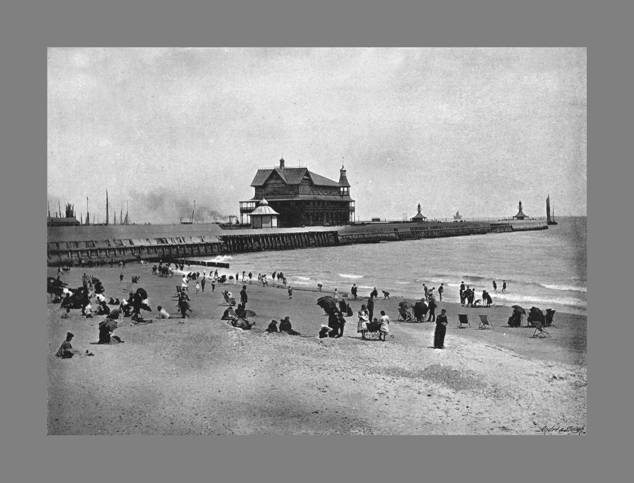 Molo, Lowestoft, ok. 1900 autorstwa Walter Boughton