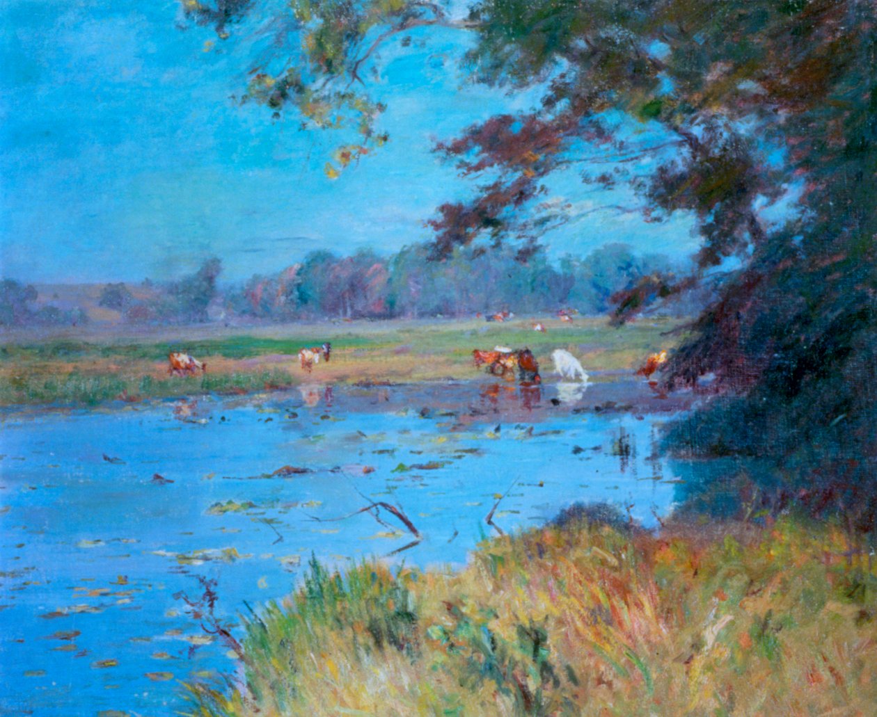 „Podlewanie”, c1868-1917 autorstwa Walter Clark