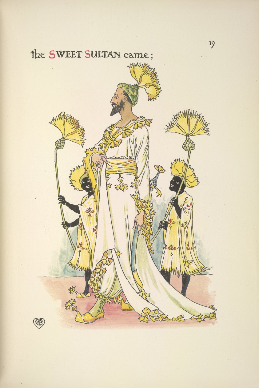 Sułtan, jeden z gości weselnych autorstwa Walter Crane