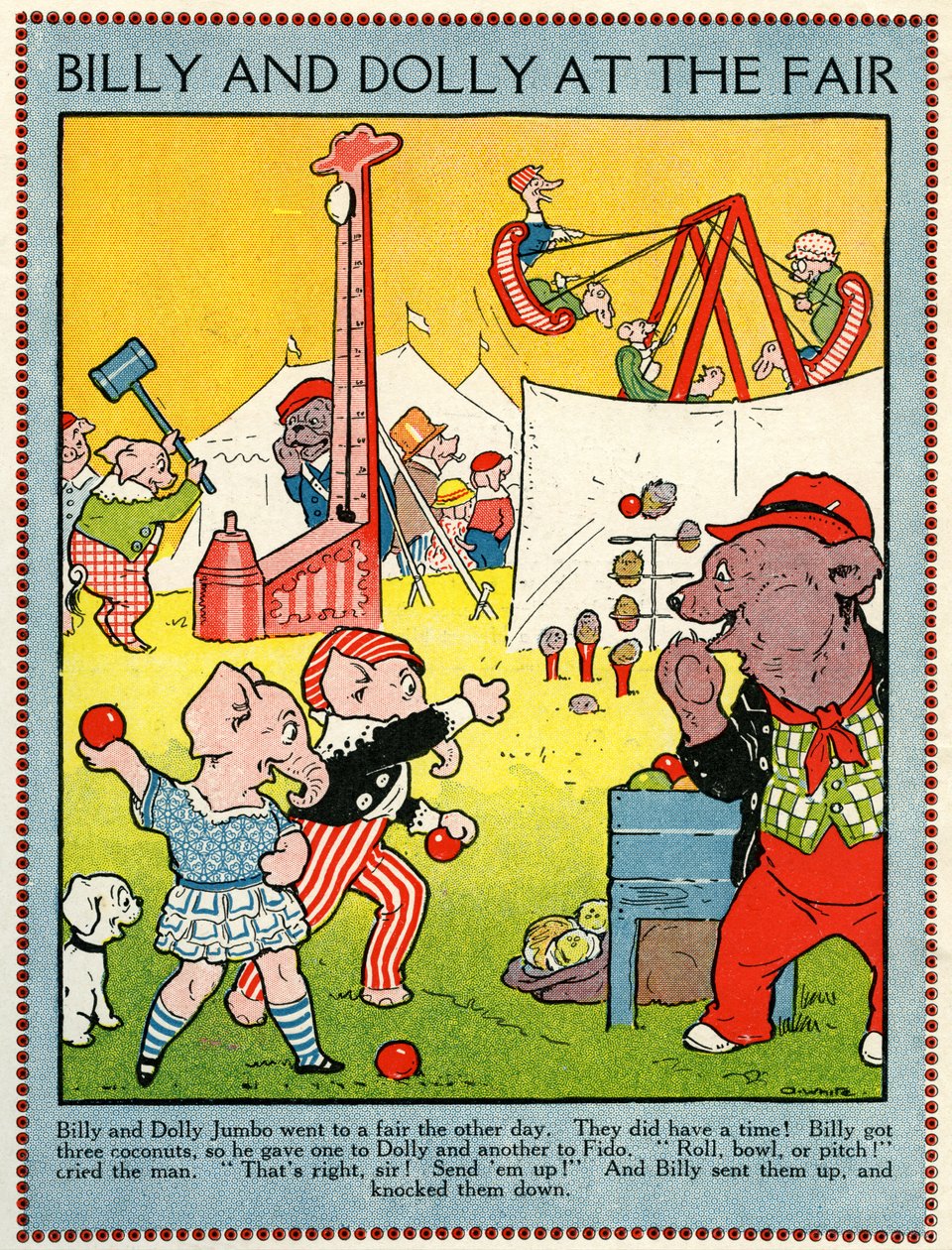 Billy i Dolly na targach autorstwa Walter Crane