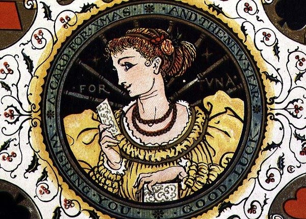 kartka świąteczna autorstwa Walter Crane