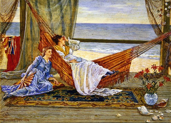 W domku na plaży autorstwa Walter Crane