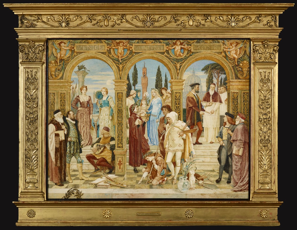 Apoteoza sztuki włoskiej autorstwa Walter Crane