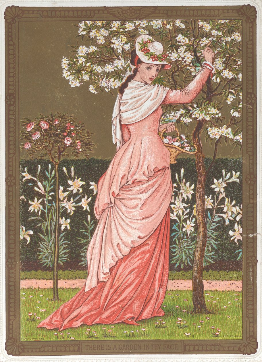 Walentynki, 1876. autorstwa Walter Crane