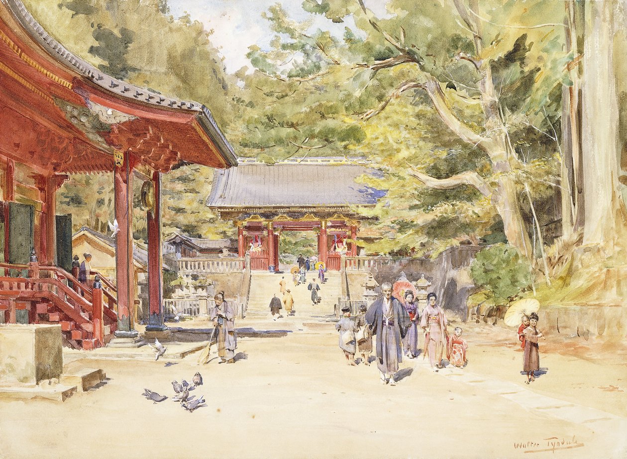 Scena uliczna, Japonia autorstwa Walter Frederick Roofe Tyndale