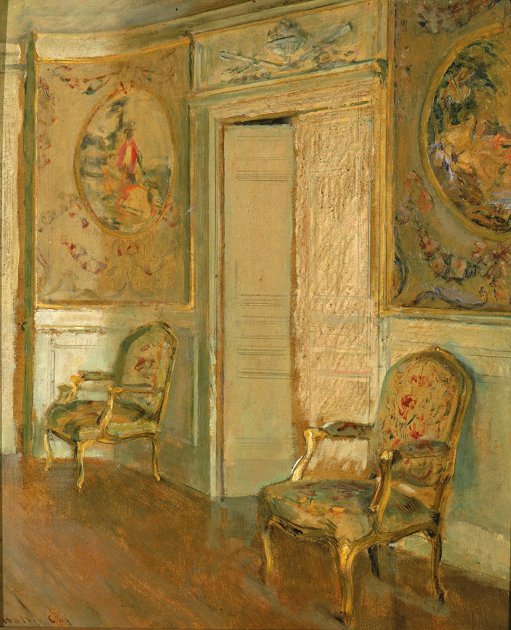 Widok wnętrza bez tytułu. autorstwa Walter Gay