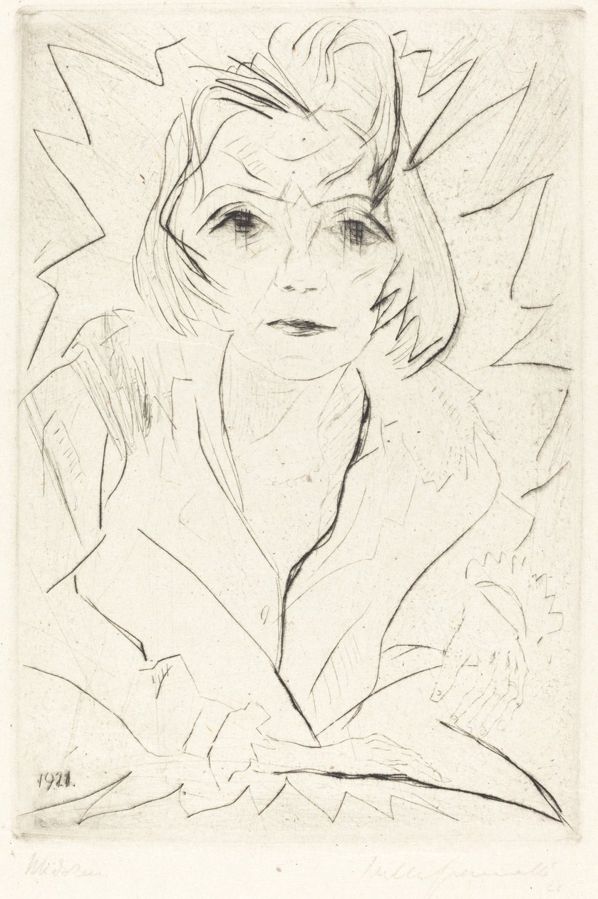 Dziewczyna, 1921. autorstwa Walter Gramatte