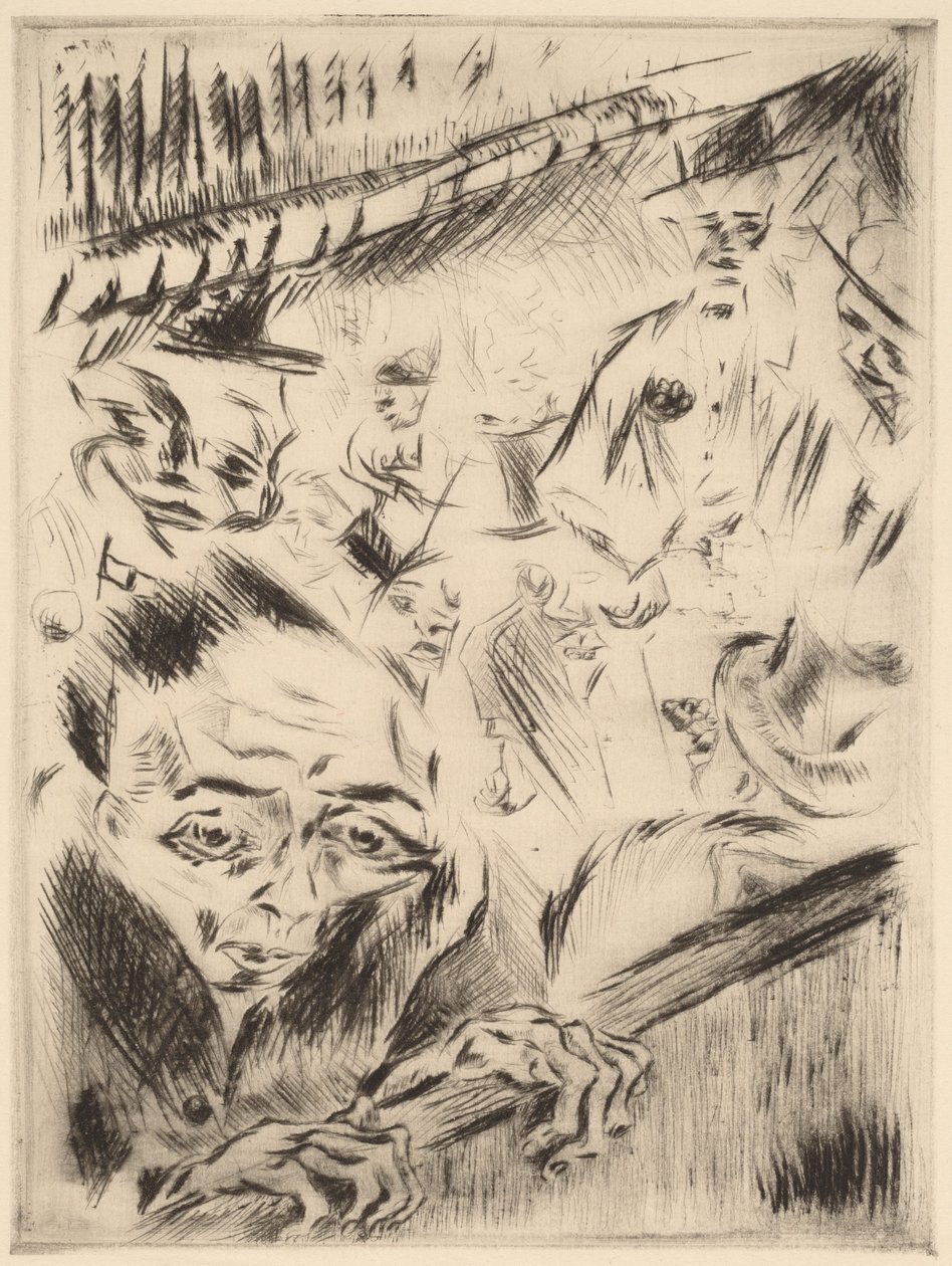 Robert w teatrze, 1918. autorstwa Walter Gramatte