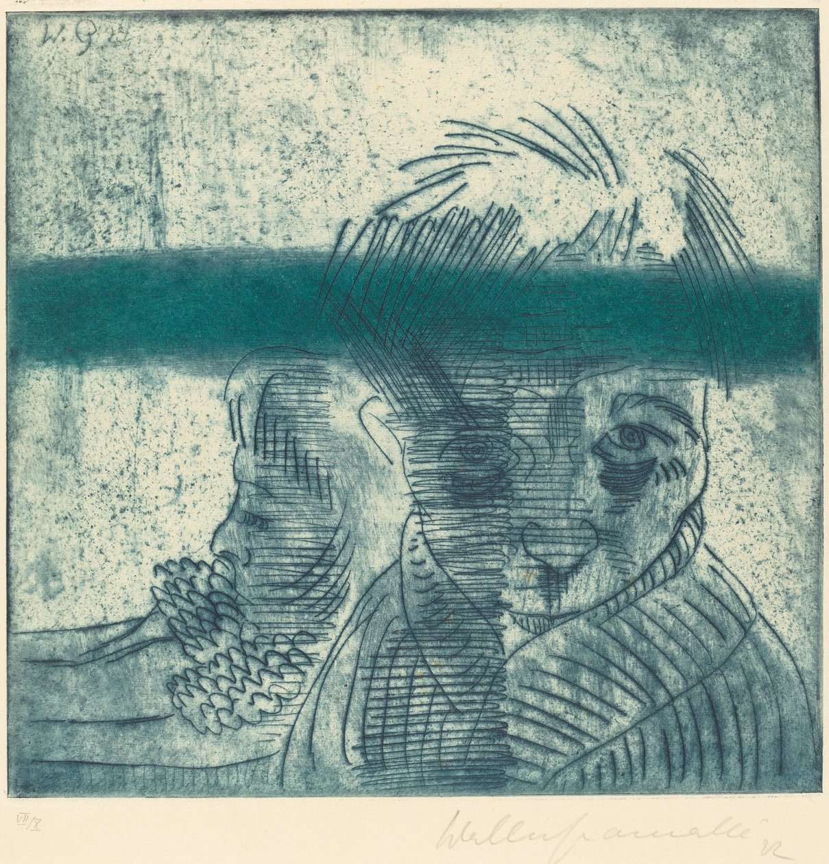 Para Das Paar, 1922. autorstwa Walter Gramatte