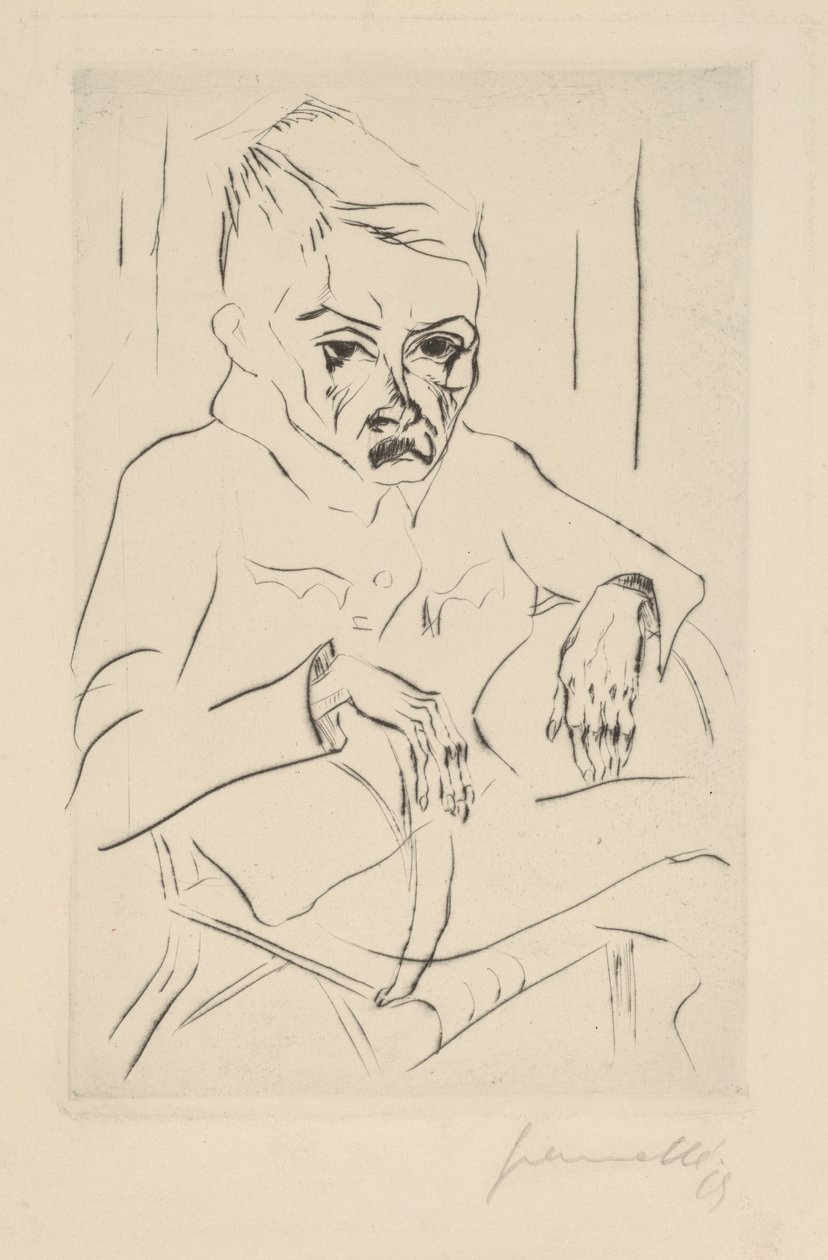 Zmęczony żołnierz I, 1919. autorstwa Walter Gramatte