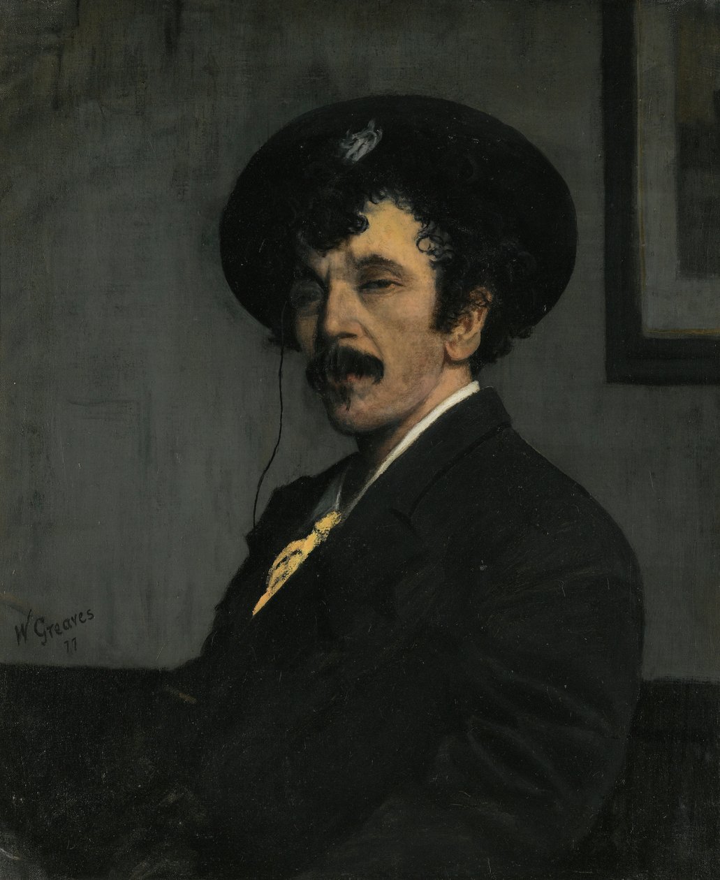 Portret Jamesa Abbotta McNeilla Whistlera autorstwa Walter Greaves