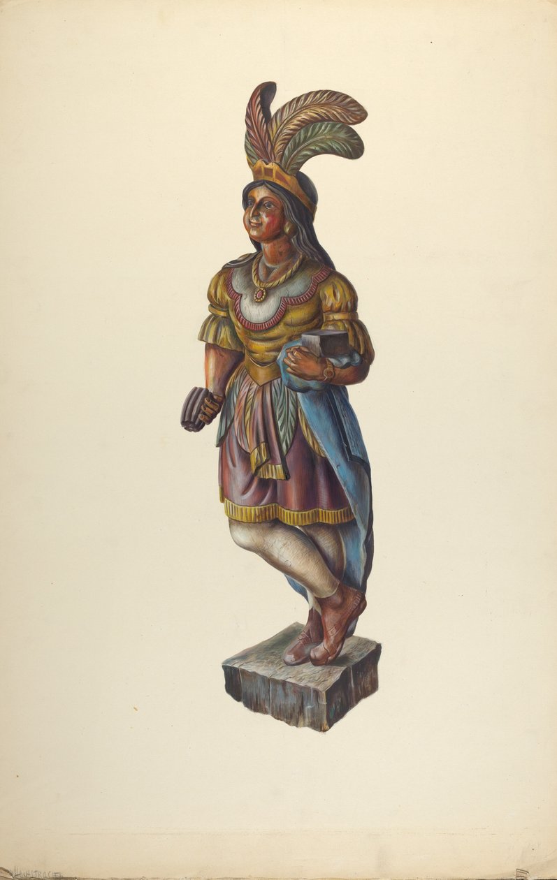 Sklep z cygarami Indian, ok. 1930 r. 1937. autorstwa Walter Hochstrasser