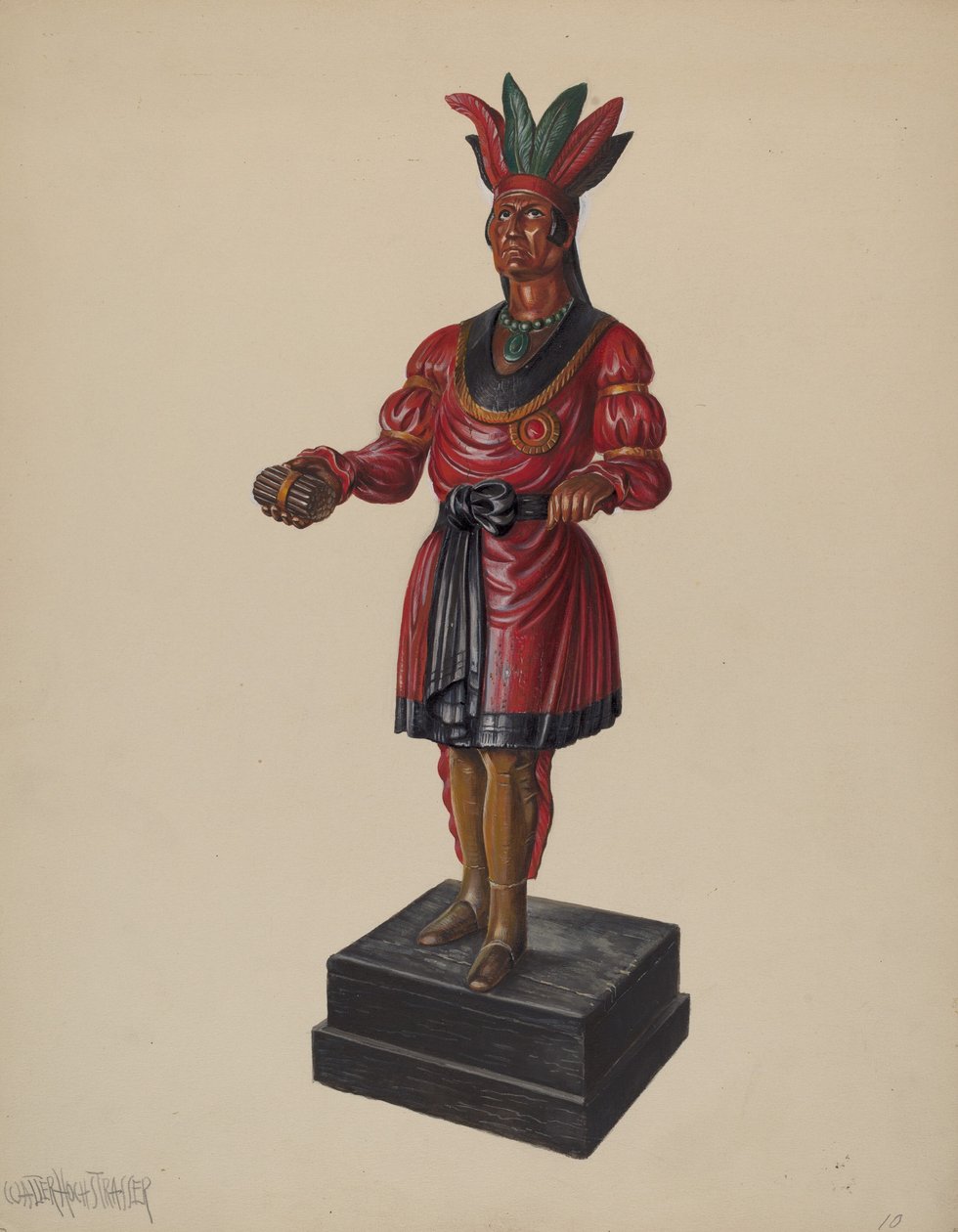 Sklep z cygarami Indian, ok. 1930 r. 1937. autorstwa Walter Hochstrasser