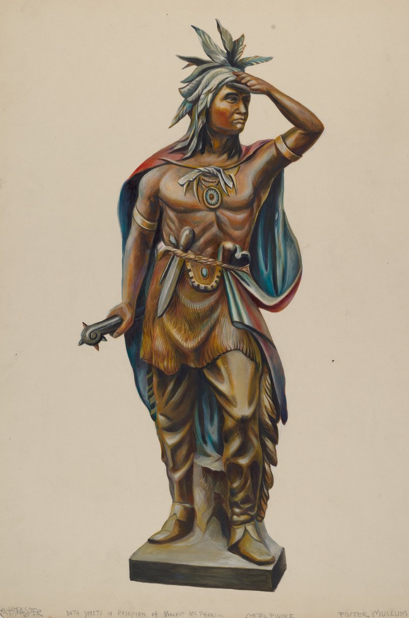 Sklep z cygarami Indian, ok. 1930 r. 1938. autorstwa Walter Hochstrasser
