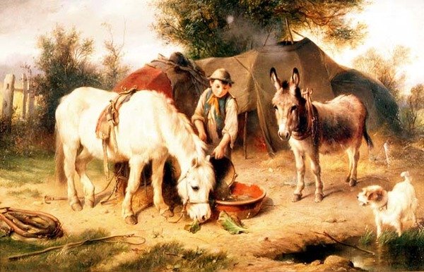 Obóz Cyganów autorstwa Walter Hunt