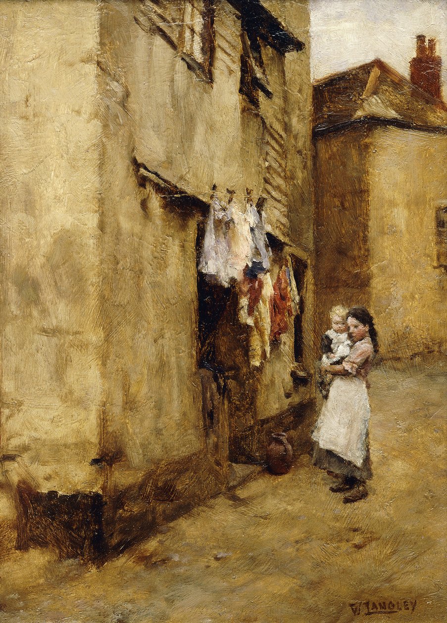 Ulica w Newlyn, autorstwa Walter Langley