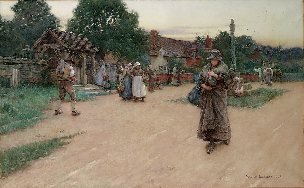 Zdradzony, 1887 autorstwa Walter Langley